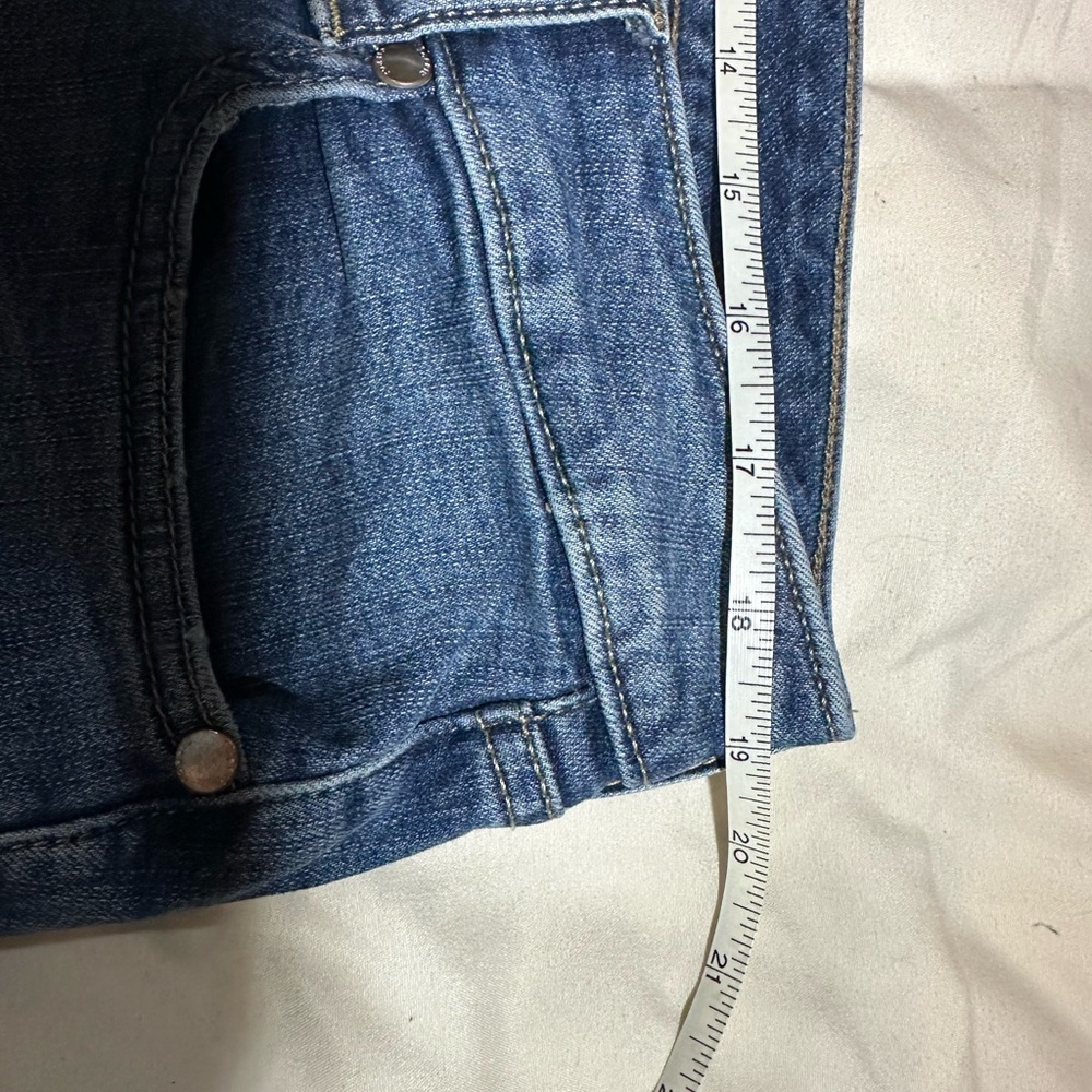 Torrid Blue Ankle Cropped Jeans with Subtle Fading - Picture 6 of 6